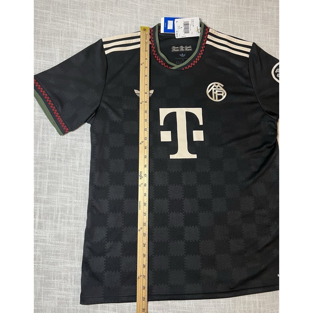 Adidas Originals FC Bayern Munich 25/26 Third Jersey Black KE6801 Mens Large NWT - Picture 2 of 12
